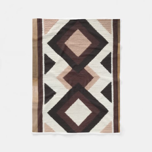 ADOM Premium Geometrisch Minimalistisch Worpdekbed Fleece Deken (Voorkant)