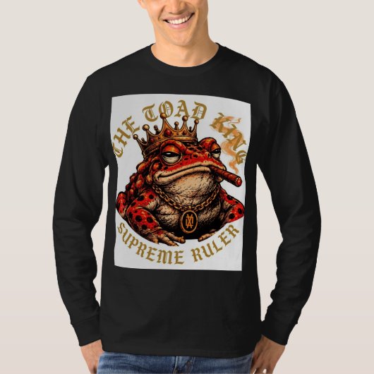 ADOM Premium "Toad King" Minimalistische Grafische T-shirt (Voorkant)