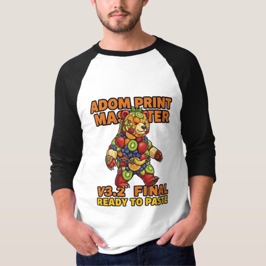 Adom Print Master V3.2 Eindversie T-shirt (Voorkant)