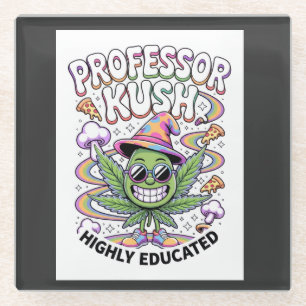 ADOM "Professor Kush" Dames Grafische T-shirt Glazen Onderzetter