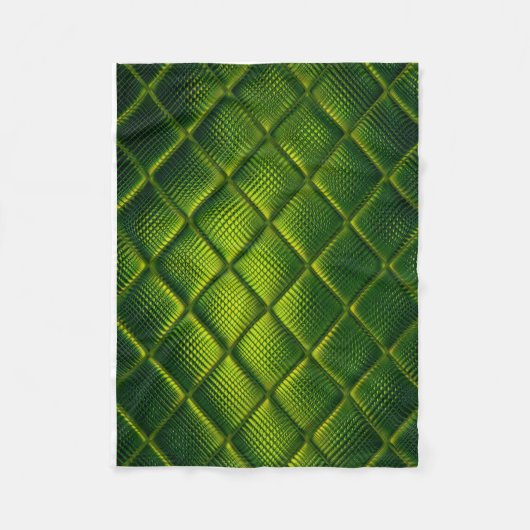 ADOM Quilted Green Texture Throw Blanket Fleece Deken (Voorkant)