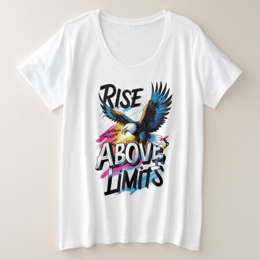 ADOM "Rise Above Limits" Dames Grafische T-Shirt (Design voorkant)