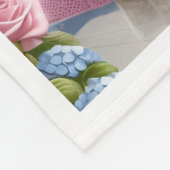 ADOM Rose Hoed Meisje Dekbed Fleece Deken (Hoek)