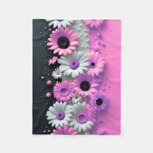 ADOM Roze Madeliefje Bloemendekenwerpdeken Fleece Deken
