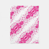 ADOM Roze Magenta Halftone Dekbed Fleece Deken (Voorkant)