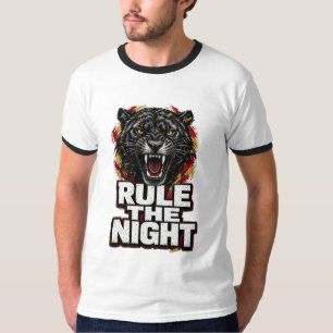 ADOM Rule The Night Black Panther T-shirt
