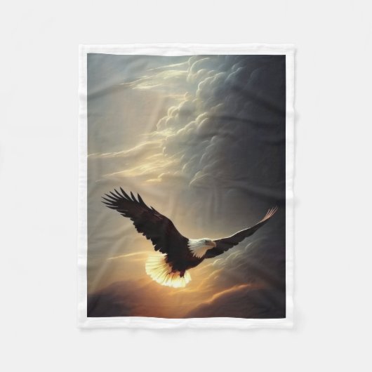 ADOM Soaring Eagle Sunrise Dekbed Fleece Deken (Voorkant)