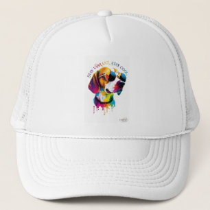 ADOM "Stay Vibrant" Dames T-shirt met lange mouwen Trucker Pet