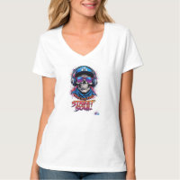 ADOM "Street Soul" Dames Grafische T-shirt met lan