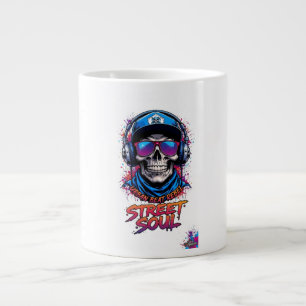 ADOM "Street Soul" Dames Grafische T-shirt met lan Grote Koffiekop
