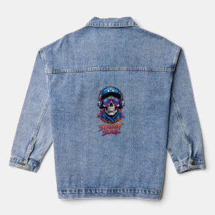 ADOM "Street Soul" Dames Lange Mouwen Grafische T- Denim Jacket