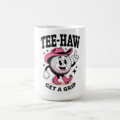 ADOM "Tee-Haw Get a Grip" Dames Grafische T-shirt Koffiemok (Center)