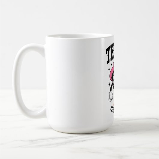 ADOM "Tee-Haw Get a Grip" Dames Grafische T-shirt Koffiemok (Links)
