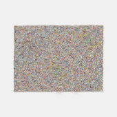 ADOM Textured Pixel Noise Dekbed Fleece Deken (Voorkant (Horizontaal))