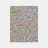 ADOM Textured Pixel Noise Dekbed Fleece Deken (Voorkant)