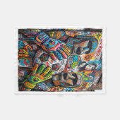 ADOM Urban Street Art Graffiti Deken (Voorkant (Horizontaal))