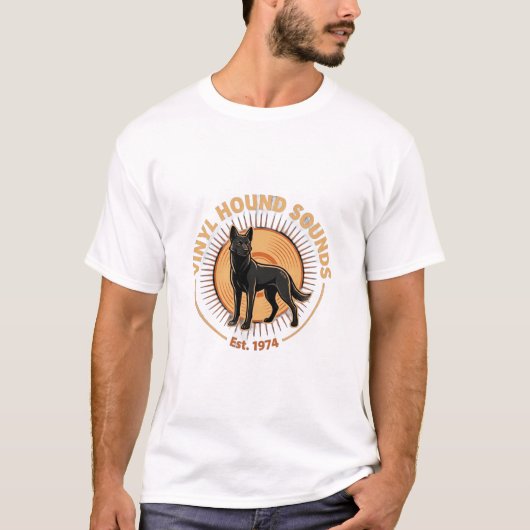 ADOM Vinyl Hound Sounds T-shirt (Voorkant)