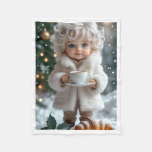 ADOM Winter bontjas babydeken Fleece Deken