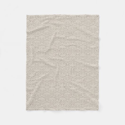 ADOM Zachte Grijze Textuur Fleece Deken (Voorkant)