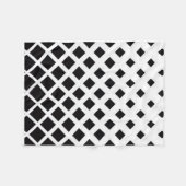 ADOM zwart-wit geometrisch dekbed Fleece Deken (Voorkant (Horizontaal))