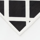 ADOM zwart-wit geometrisch dekbed Fleece Deken (Hoek)