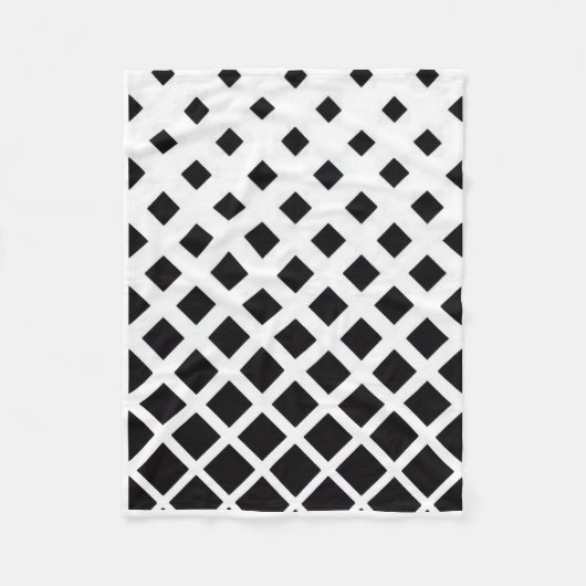 ADOM zwart-wit geometrisch dekbed Fleece Deken (Voorkant)