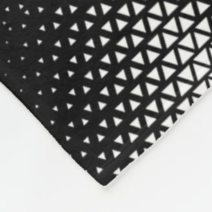 ADOM Zwarte Driehoek Halftone Dekbed Fleece Deken