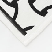 ADOM Zwarte en Witte Geometrische Deken (Hoek)