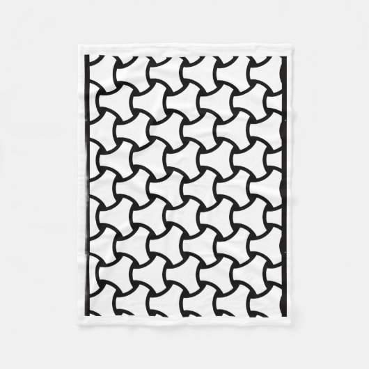 ADOM Zwarte en Witte Geometrische Deken (Voorkant)