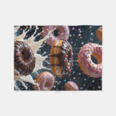 ADOM Zwevende Donuts Melk Spatende Dekbed Fleece Deken (Voorkant (Horizontaal))