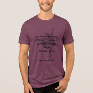 Adonai T-shirt Rom 11:36 bordeauxrood