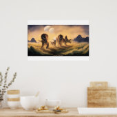 Adonai's Draken - Bijbelposter Poster (Keuken)