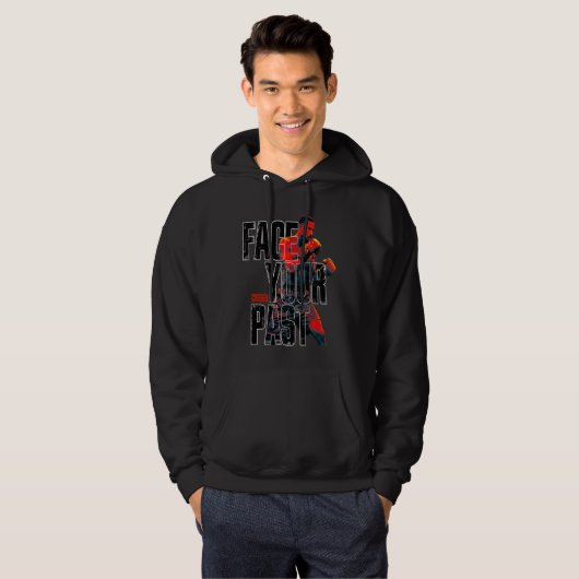 Adonis Creed Face Your Past black typography Hoodie (Voorkant volledig)