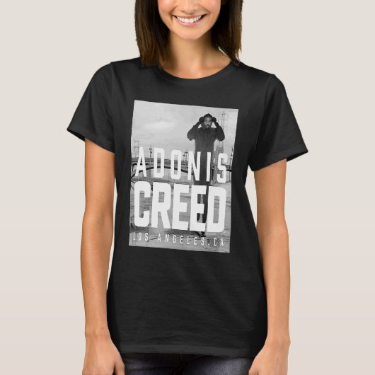 Adonis Creed LA zwart-witte fotografie T-shirt (Voorkant)