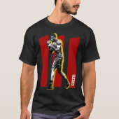 Adonis Creed pose op borstel gestreken III rood T-shirt (Voorkant)