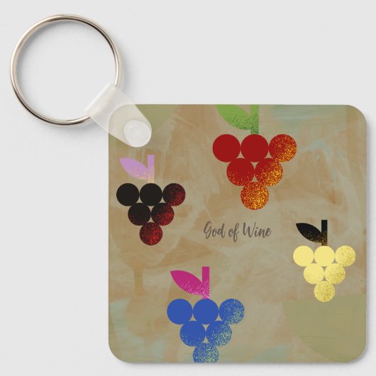 Adonis God van de Wijn Sleutelhanger (Voorkant)