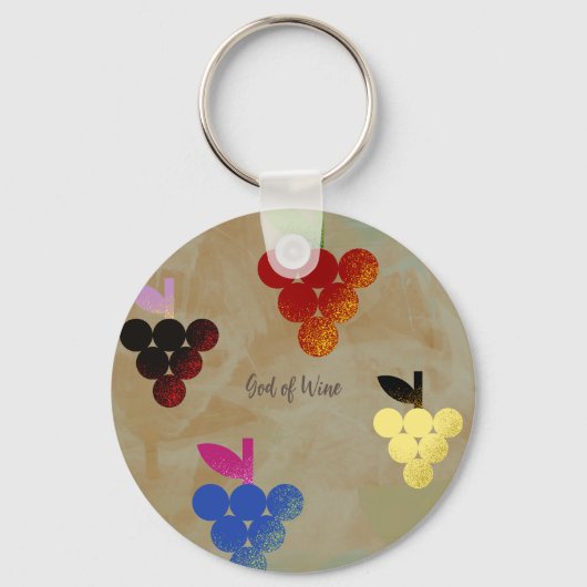 Adonis God van de Wijn Sleutelhanger (Voorkant)