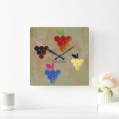 Adonis God van de Wijn Vierkante Klok (Huis)