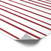 Adopt a Cat Pink Cake on Stripes Birthday Decor Poster (Hoek)