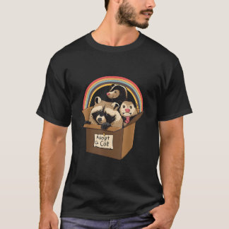 Adopt A Cat Raccoon Opossum Skunk Trash Pandas Str T-shirt