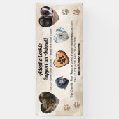 Adopt a Cookie Animal Rescue Fundraising Spandoek (Verticaal)