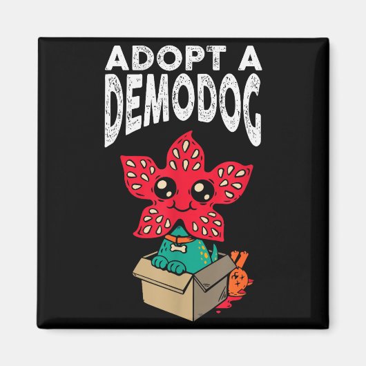 Adopt A Demodog Shirt Kids Women Men Cute Funny Do Magneet (Voorkant)