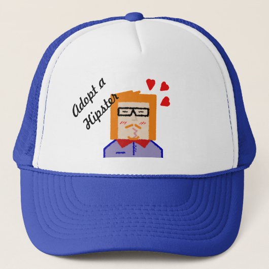 Adopt a Hipster cap Trucker Pet (Voorkant)