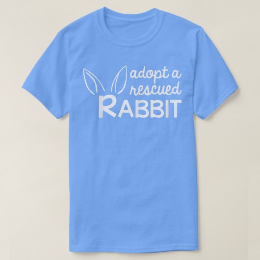 Adopt a Rescued Rabbit, Bunny Adopter  T-shirt (Design voorkant)