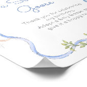 Adopt A Silly goose 1st Birthday Blue bow Poster (Hoek)