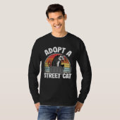 Adopt A Street Cat Opossum Meme Trash Possum T-shirt (Voorkant volledig)
