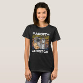 Adopt A Street Cat Trash Can Garbage Panda Pizza R T-shirt (Voorkant volledig)