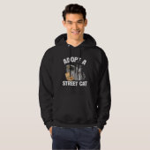 Adopt A Street Cat Trash Garbage Panda Pizza Racco Hoodie (Voorkant volledig)
