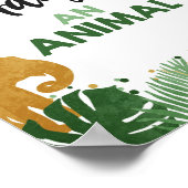 Adopt an Animal Wild Safari Gold Birthday Party Poster (Hoek)