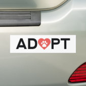 ADOPT BUMPERSTICKER (Op auto)